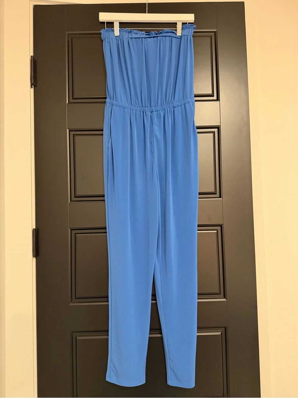 1.STATE Blue Strapless Jumpsuit Size Small